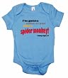 One Liners TALLADEGA NIGHTS "I'M GONNA COME AT YOU LIKE A SPIDER MONKEY!" MOVIE LINE ONESIE- All Colors