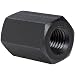 Carbon Steel Coupling Nut, Black Oxide Finish, 5/8"-11 Threads, Made in US (Pack of 5)