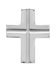14K White Gold Cross Pendant -- LIFETIME WARRANTY