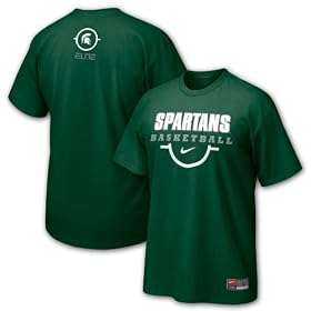 Michigan State Spartans Nike Basketball Practice Short Sleeve T-shirt