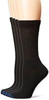 PEDS Women's Diabetic Crew Socks with Non-Binding Top and Cushion Sole 4 Pairs