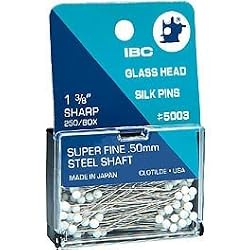 IBC Glass Head Silk Pins