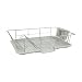 Home Basics 3-Piece Dish Drainer Set, Silver, 19-Inch by  12-Inch by 5-Inch