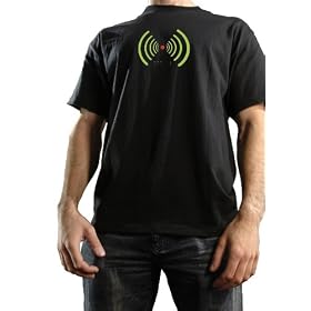 Thumbs Up Unisex Adults T Wifi Green/Black Wifi Network Finder T Shirt