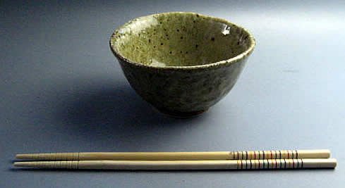 釉のノリ具合が絶妙です♪黄唐津　飯茶碗　瀬戸焼