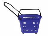 Large Trolley Basket Rolling Basket Blue (Blue) (19.6H x 19.5W x 14.4D) 41J6y7pLW4L. SL160 Large Trolley Basket Rolling Basket Blue (Blue) (19.6H x 19.5W x 14.4D)
