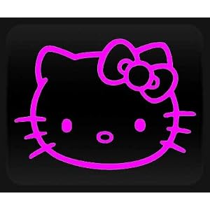 Hello Kitty Face Pink Sticker Decal