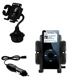 Apple iPod 80GB Auto Cup Holder with Car Charger - Uses Gomadic TipExchange