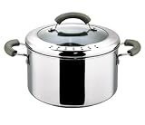 This Morning by Prestige 24 cm/5.7 Litre Stainless Steel Stockpot, Grey  from Prestige