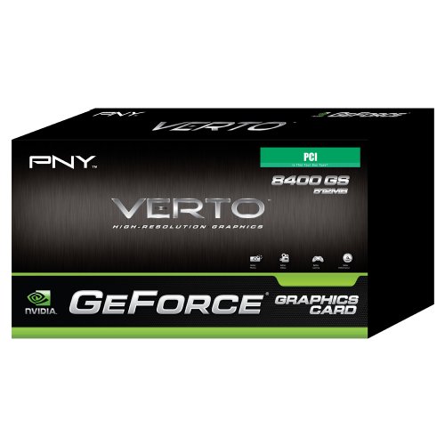PNY nVidia GeForce 8400 GS 512 MB PCI Video Graphics Card VCG84512SPEB - Retail