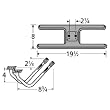H-Shaped Twin Cast Iron Burner Special Venturi