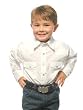 Wrangler Boys' White Classic Western Dress Shirt