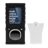 Black Silicone Skin Rubber Case Cover Protective Shield For Brand Zune 2nd Genderation II 2 Gen 4gb 8gb / 4g 8g / 4 8 gb g with Clip