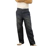 Men Lee Dungarees denim blue jeans - Waist: 34