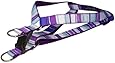 Sassy Dog Wear 23-35-Inch Purple/Multi Stripe Dog Harness, Large