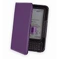 Cover-Up - Funda de cuero para Amazon Kindle 3 Keyboard (Global Wireless 6") (estilo libro) - color violeta