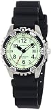 Momentum Women's 1M-DV01L1B M1 Lime Dial Black Rubber Dive Watch