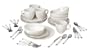 Pfaltzgraff Sand and Seas Sail 36-Piece Dinnerware/Flatware Place Setting, Service for 4