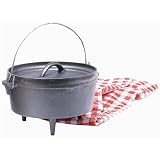 TEXSPORT (14503) Camping Tools CAST IRON DUTCH OVEN 4QT