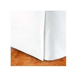 300TC Egyptian Cotton KING Bed Skirt SOLID WHITE