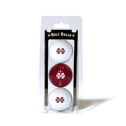 Mississippi State Bulldogs Pack Of 3 Golf Balls From Team Golf