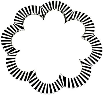 Black and white mirror frame antique wooden and bone mirror frame for Dressing room