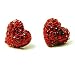 Red Crystal Small Heart Stud Earrings Fashion Jewelry Red Crystal Small Heart Stud Earrings Fashion Jewelry
