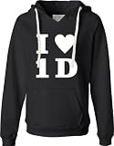 Black Ladies I Love One Direction I Love 1D I Heart 1D Deluxe Soft Fashion Hooded Sweatshirt Hoodie