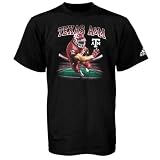 adidas Texas A&M Aggies Black 3D Player T-shirt