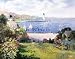 Lookout Point, Lighthouses Art Poster Print, 33x26