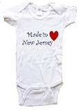 MADE IN NEW JERSEY - NEW JERSEY BABY - State-series - White, Blue or Pink Onesie / Baby T-shirt