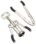 Pedrini Black & Satin 2-Piece Classic Bar Set