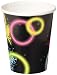 Creative Converting 318133 Glow Party 9 Oz. Paper Cups (8), One Size, Multicolor