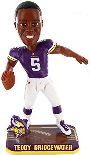 Teddy Bridgewater (Minnesota Vikings) Forever Collectibles 2014 NFL Springy Logo Base Bobblehead