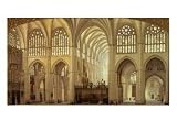 The Interior of Toledo Cathedral, 1856 Art Giclee Poster Print by Francisco Hernandez Y Tome, 16x12