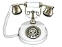Nostalgie Telefon 1913 WEISS mit altem Rrrring Sound