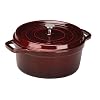Staub Cast-Iron 2-1/2-Quart Round "La Cocotte" French Oven, Grenadine