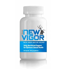 NewVigor® with deer antler velvet, Daily Nutritional Support for Optimum Sexual Health, 120 Capsules