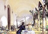 Breakfast in the Loggia, Art Poster by John Singer Sargent