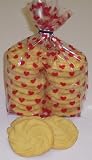 Gourmet Food : Scott's Cakes 1 lb. White Sugar Shortbread Cookies in a Heart Bag