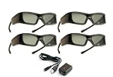 3ACTIVE Samsung-Compatible 3D Glasses for 2011 D Series 3D TV's. Multi-Pack. Rechargeable.