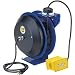 Coxreels EZ-Coil Safety Series Power Cord Reel with Single Receptacle - 50 Ft., Model# EZ-PC13-5012-A