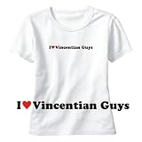 TSHIRT WOMAN WHITE  I LOVE VINCENTIAN GUYS  SAINT VINCENT AND THE GRENADINES Large