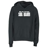 Sweatshirt Woman Black  Kiss Me Saint Anthony  Montserrat City