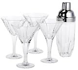 Godinger 5-Piece Contempo Martini Set, Service for 4
