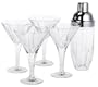 Godinger 5-Piece Contempo Martini Set, Service for 4
