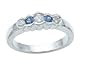 0.45 cttw Genuine Sapphire Band LIFETIME WARRANTY