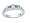 0.45 cts Genuine Sapphire Band in 14k White Gold Size 4 LIFETIME WARRANTEE