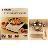 Tatung Induction Cooker with Stainless Steel Pot - 1500 Watts(BLACK)