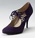Autograph Leather Cutwork Detail High Heel Shoes